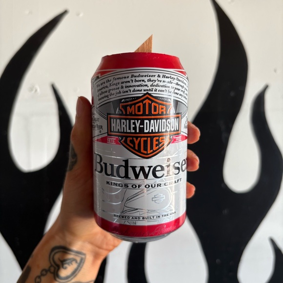 Harley-Davidson Budweiser Can candle - Picture 1 of 4